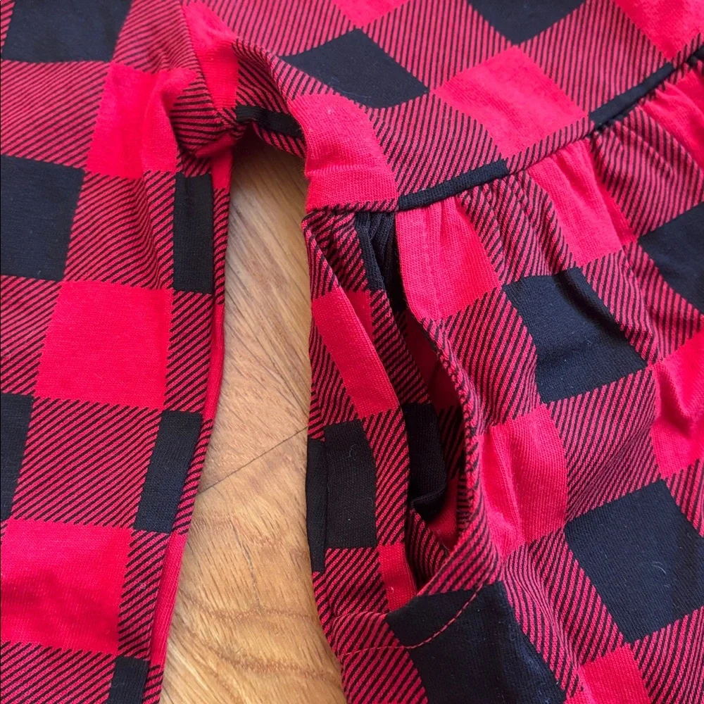 2T NWT Wonder Nation Red and Black Plaid Dress